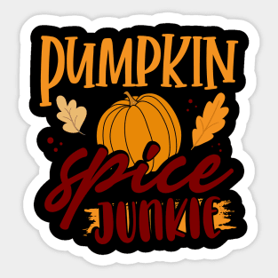 Pumpkin Spice Junkie Sticker